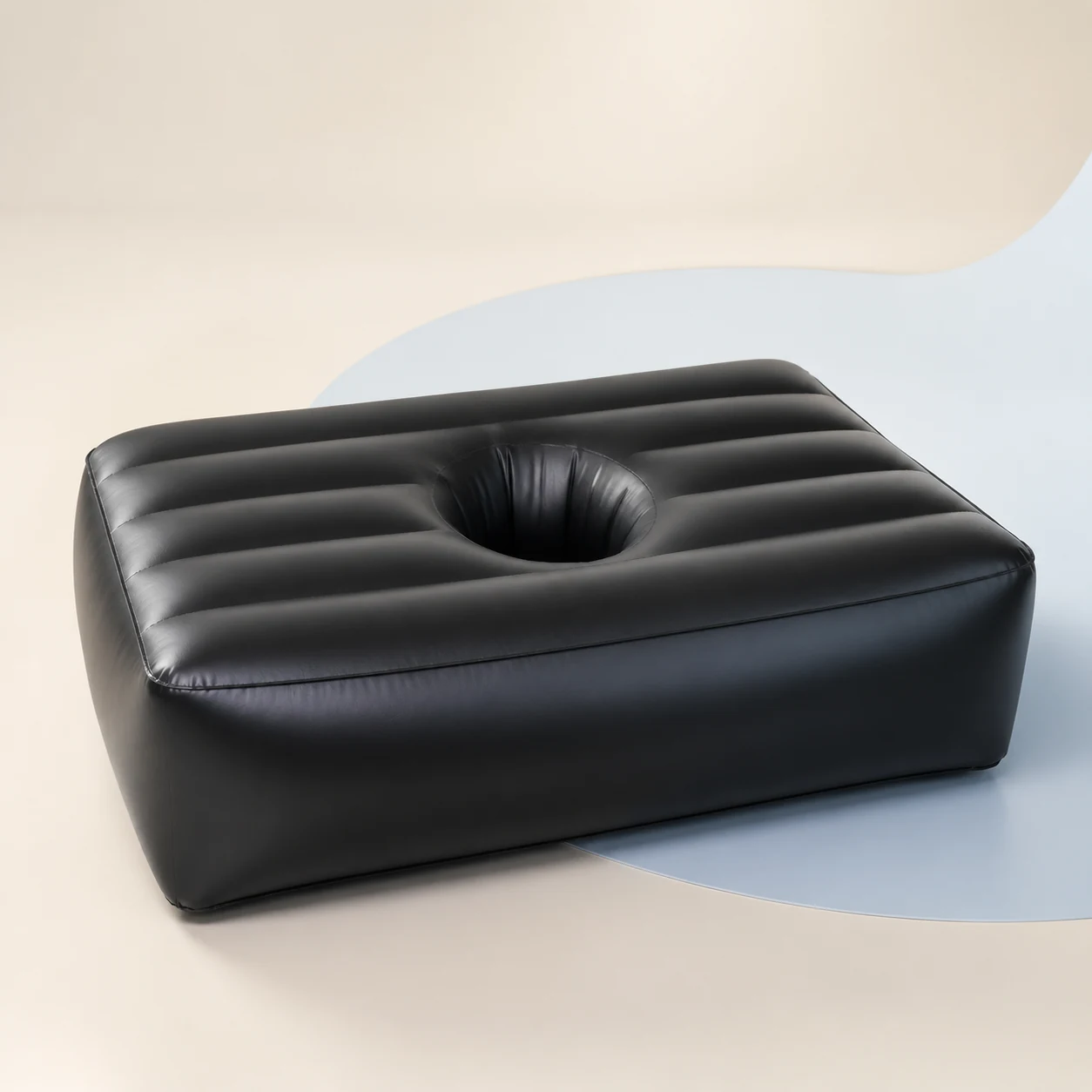 Inflatable BBL Recovery Mattress with Air Pump — Black