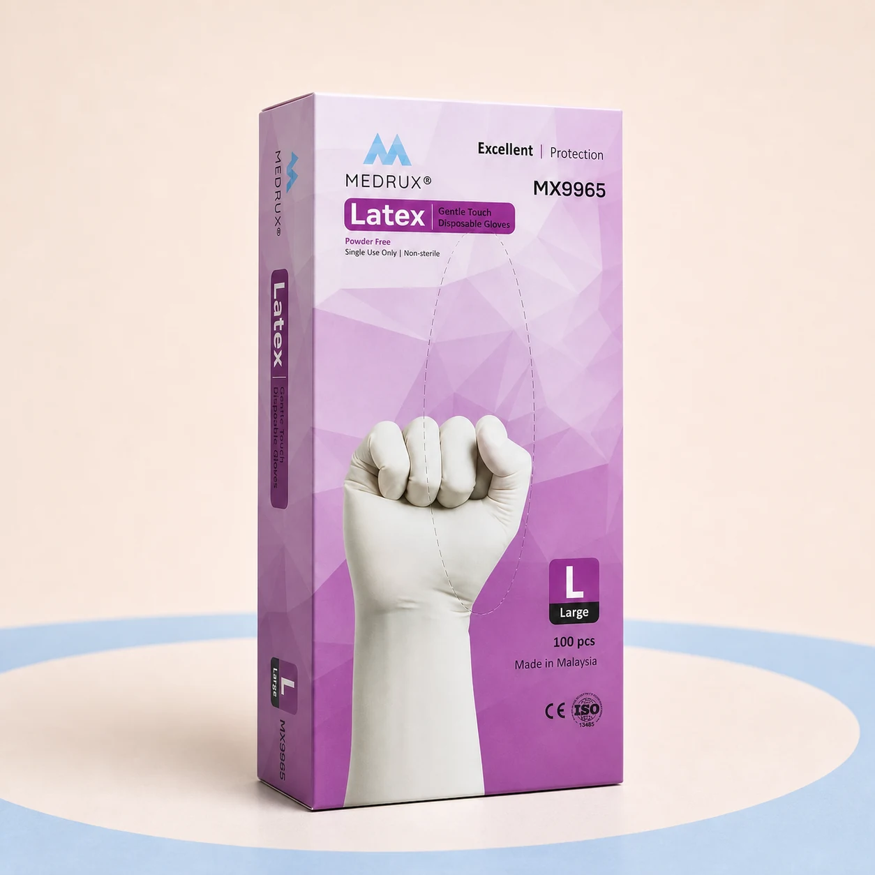 Powder-Free Latex Examination Gloves - L - MEDRUX · Malaysia