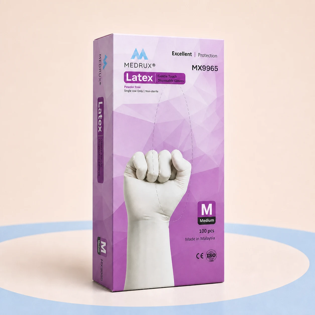 Powder-Free Latex Examination Gloves - M - MEDRUX · Malaysia